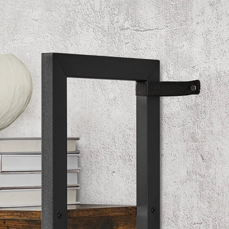 Jaliyah 166Cm H X 158Cm W Steel Etagere Bookcase