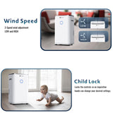 20L Portable Dehumidifier with Digital Display, Laundry Drying & Continuous Drainage