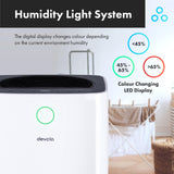 12L Low Energy Dehumidifier with Laundry Drying Mode & Continuous Drainage