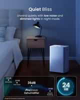 20L Smart WiFi Dehumidifier with Humidity Sensor, Laundry Mode & Continuous Drainage