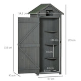 2.5 Ft. W X 1.8 Ft. D Solid Wood Tongue & Groove Steep Slope Tool Shed