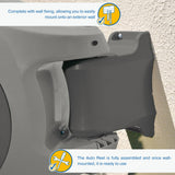 40m Wall Mounted Auto Retractable Garden Hose Reel with 180° Pivot