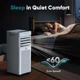 9000 BTU Portable Air Conditioner with Cooling, Fan & Dehumidifier Function