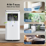 7000 BTU Portable Air Conditioner with Cooling, Fan, Dehumidifier & Sleep Mode