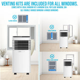 9000 BTU Portable Air Conditioner with Fan, Dehumidifier & Timer Function