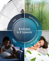 9000 BTU Smart Portable Air Conditioner with WiFi, Dehumidifier & Sleep Mode