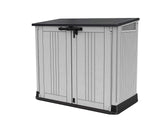 Outdoor Garden Storage Box Shed with Lift-Up Lid & Front Doors, 880L Capacity
