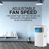 9000 BTU Portable Air Conditioner with Fan, Dehumidifier & Timer Function