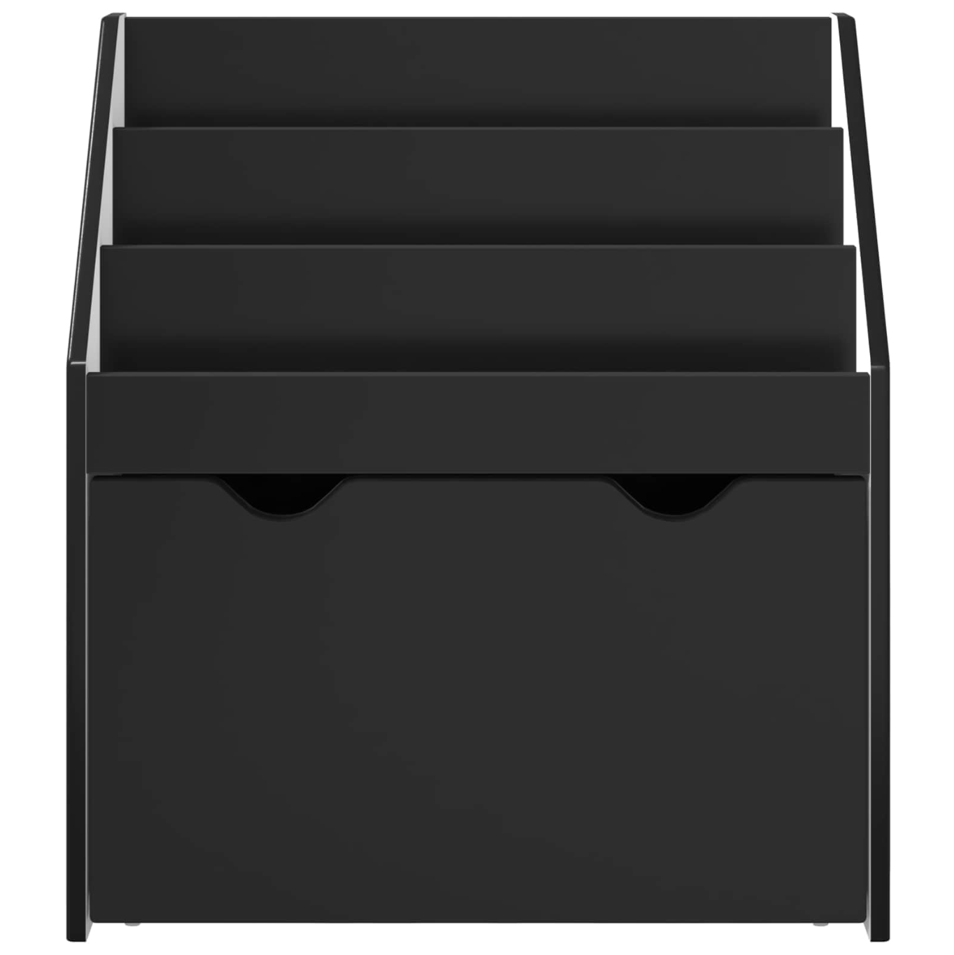 Modern Black Kids Bookshelf with Drawer, Engineered Wood, 60 × 29.5 × 69 cm