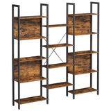 Jaliyah 166Cm H X 158Cm W Steel Etagere Bookcase