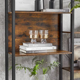 Jaliyah 166Cm H X 158Cm W Steel Etagere Bookcase