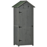 2.5 Ft. W X 1.8 Ft. D Solid Wood Tongue & Groove Steep Slope Tool Shed