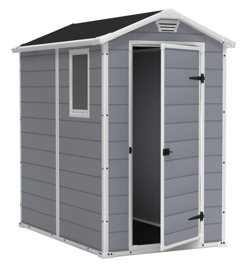 Manor 4 Ft. W X 6 Ft. D Apex Outdoor Garden Shed